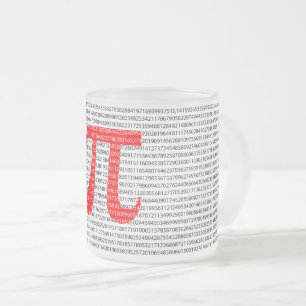 Tasse Givré Numéro rouge d'origine pi jour symbole mathématiqu