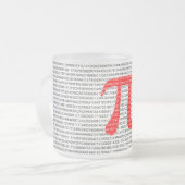 Tasse Givré Numéro rouge d'origine pi jour symbole mathématiqu (Devant gauche)