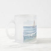 Tasse Givré Ocean Boat Sea Birds Sand Beach (Gauche)