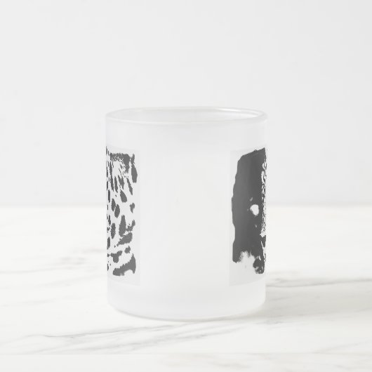 Tasse Givré Oeil noir et blanc du léopard (Centre)