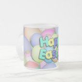 Tasse Givré Oeufs de Pâques colorés - Joyeux Pâques (Devant gauche)