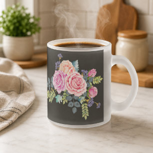 Tasse Givré Œuvre d'art personnalisée avec une photo - Slogan