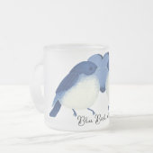Tasse Givré Oiseaux bleus d'amour (Devant gauche)