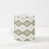 Tasse Givré Olive green diamond pattern (Devant gauche)