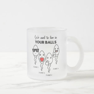 Tasse Givré On Vivait Dans Les Boules, Nom Personnalisé Papa