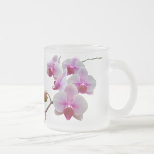Tasse Givré Orchidées de mite roses - Phalaenopsis (Droit)