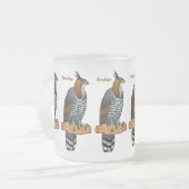 Tasse Givré Ornate hawk eagle bird cartoon illustration  (Devant gauche)