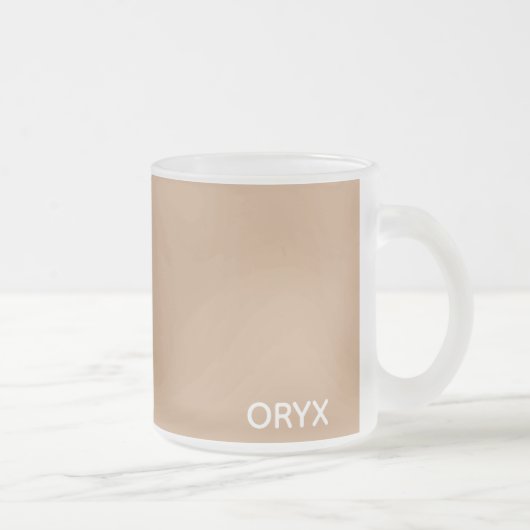 Tasse Givré Oryx brown beige color name (Droit)