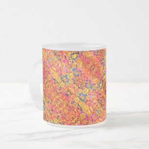 Tasse Givré Paisley floral artistique vif