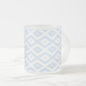 Tasse Givré Pale blue and white diamond pattern (Devant droit)