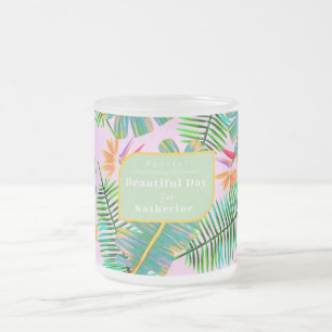 Tasse Givré Palm Paradise rose