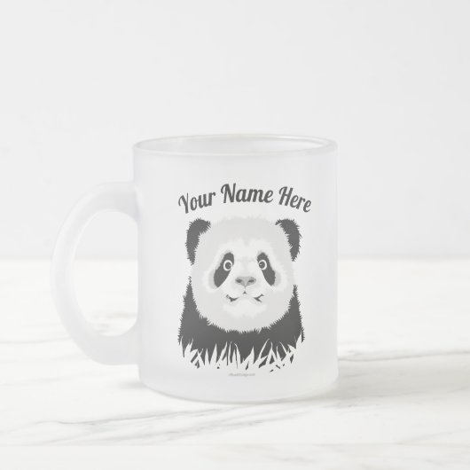 Tasse Givré Panda Bear Cuisine de café en verre congelé (Gauche)
