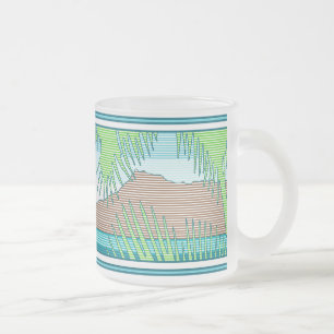 Tasse Givré Panneau de surf hawaïen Ala Moana Diamond Head