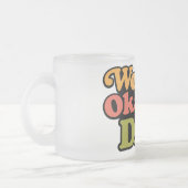 Tasse Givré Papa le plus Okayest dans le monde Frosted Coffee  (Gauche)