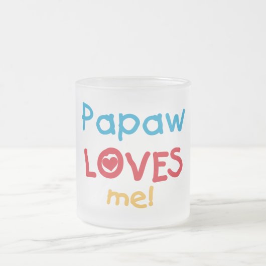 Tasse Givré Papaw Loves Me T-shirts et cadeaux (Centre)