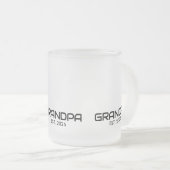 Tasse Givré Papi a fondé Nouveau Cadeau pour Papi (Devant droit)