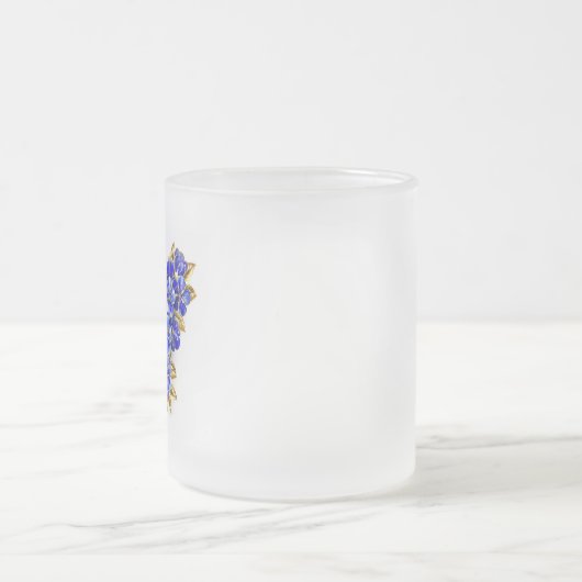 Tasse Givré Papillon saphir à fleurs (Centre)