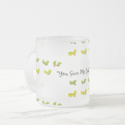 Tasse Givré Papillons (Devant gauche)