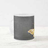 Tasse Givré Papillons blancs et dorés (Devant gauche)