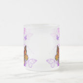 Tasse Givré Papillons Monarque sur Arrière - plan pourpre (Centre)