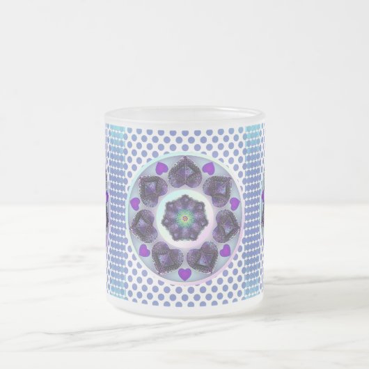 Tasse Givré Parapluie violet & coeurs .7 (Centre)