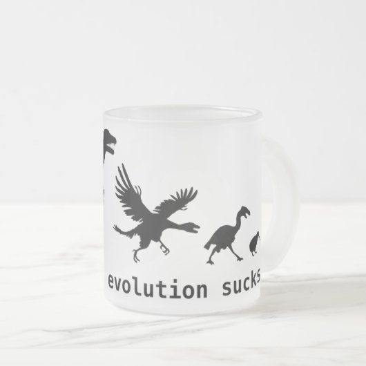 Tasse Givré Parfois, l'évolution suce (Devant droit)