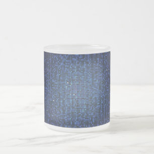Tasse Givré Parties scintillant bleue Sequin Coupe de café en 