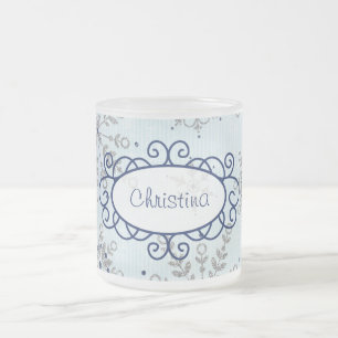 Tasse Givré Parties scintillant Snowflakes Frosted Glass Coffe