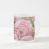 Tasse Givré Pastel Pink Flowers Bible Verse (Devant droit)