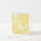 Tasse Givré Pastel Yellow Honeycomb Pattern (Devant droit)