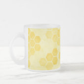 Tasse Givré Pastel Yellow Honeycomb Pattern (Gauche)