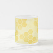 Tasse Givré Pastel Yellow Honeycomb Pattern (Centre)