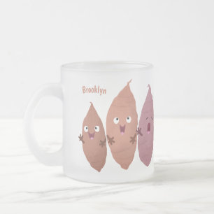 Tasse Givré Patates douces mignonnes chantant des légumes de d