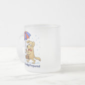 Tasse Givré Pawsitively Prepared – Cute Dog with Umbrella (Devant gauche)