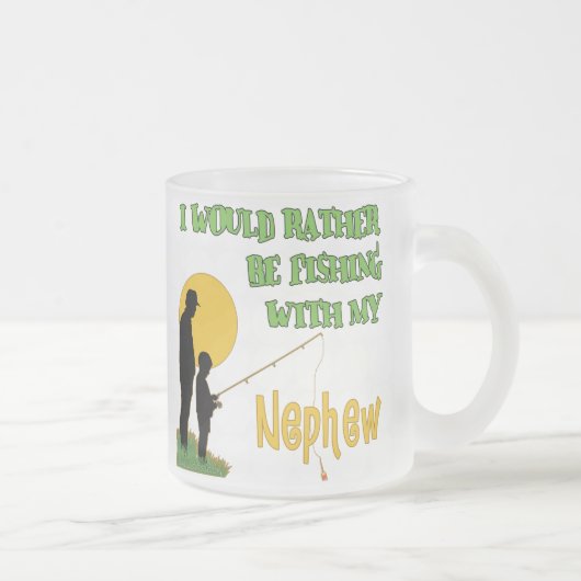 Tasse Givré Pêche avec mon neveu (Droit)