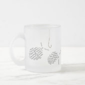 Tasse Givré Pêche pour des compliments (Gauche)