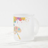 Tasse Givré peinture à éclaboussure, brosse (Devant droit)