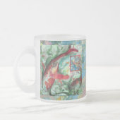 Tasse Givré Peinture de poissons de carpe de Koi (Gauche)