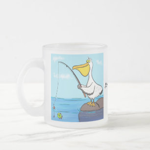 Tasse Givré Pélican de dessin animé drôle de pêche