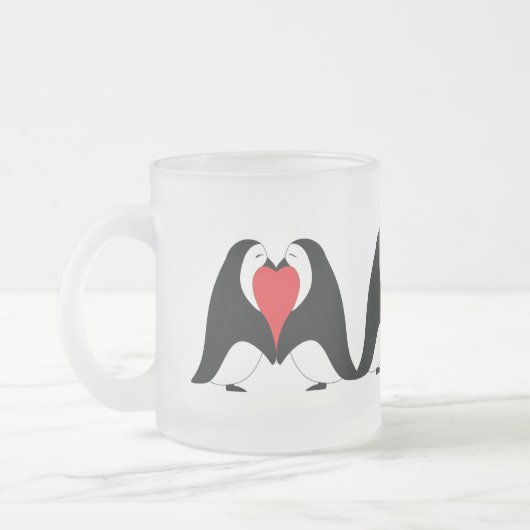 Tasse Givré Penguins Saint-Valentin (Gauche)