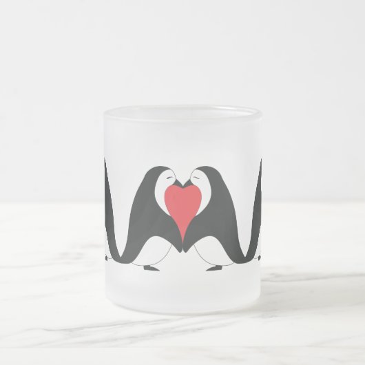 Tasse Givré Penguins Saint-Valentin (Centre)