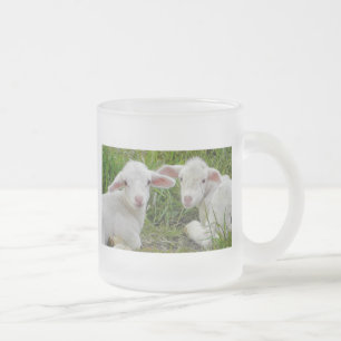 Tasse Givré Pensée animale de bébé jumeau d'agneau à vous