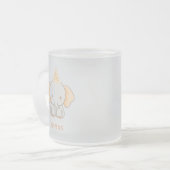 Tasse Givré Personalized Cute Elephant Kids Name (Devant gauche)