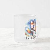 Tasse Givré Personnalisé Fox Couple Names (Devant droit)