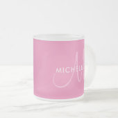 Tasse Givré Personnaliser les noms de Modèle initial Monogramm (Devant droit)