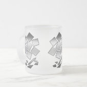 Tasse Givré Pétales de chrome (Devant gauche)