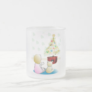 Tasse Givré Petite fille dans la nuit de Noël