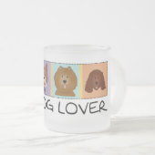 Tasse Givré Petits T-shirts et cadeaux d'amoureux des chiens (Devant droit)