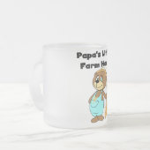 Tasse Givré Peu de T-shirts et cadeaux de main de la ferme du (Devant gauche)