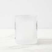 Tasse Givré Photo minimale moderne Noël élégant script (Centre)